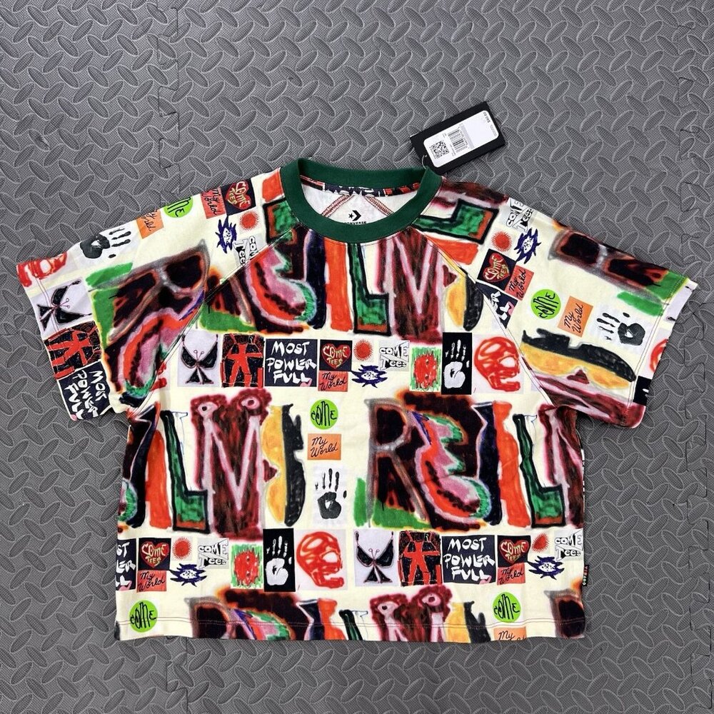 Converse x Come Tees Triangle Realms & Realities Size XS Unisex Cropped Fit